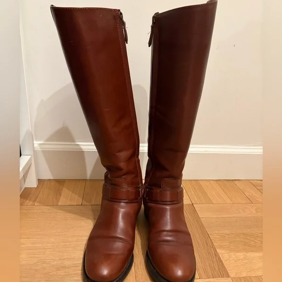 Tory Burch Riding Boots in Brown, Size US 7.5